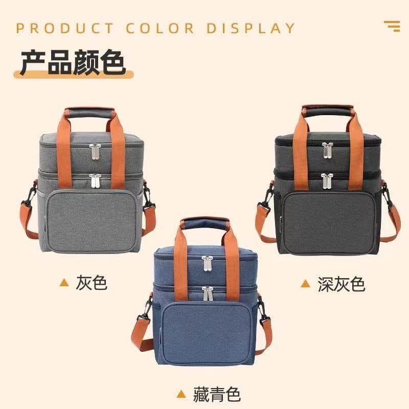 Bolsa Térmica Dupla Camada para Almoço – Estilo Moderno e Prática