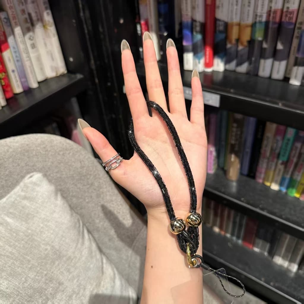 Corrente de Brilho Glitter para Celular de Mão FashionávelBracel