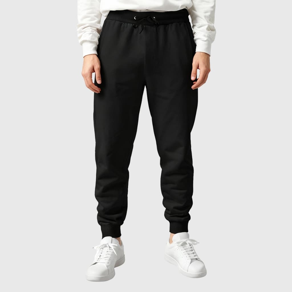 Calça Moletinho Masculina Lisa Confortável Com Bolso Traseiro