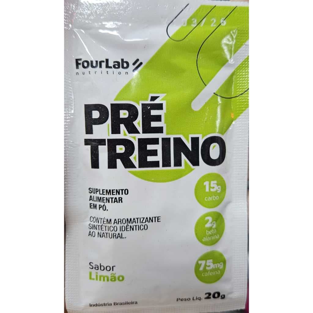PRE TREINO SACHE 20G LIMAO -  FOURLAB