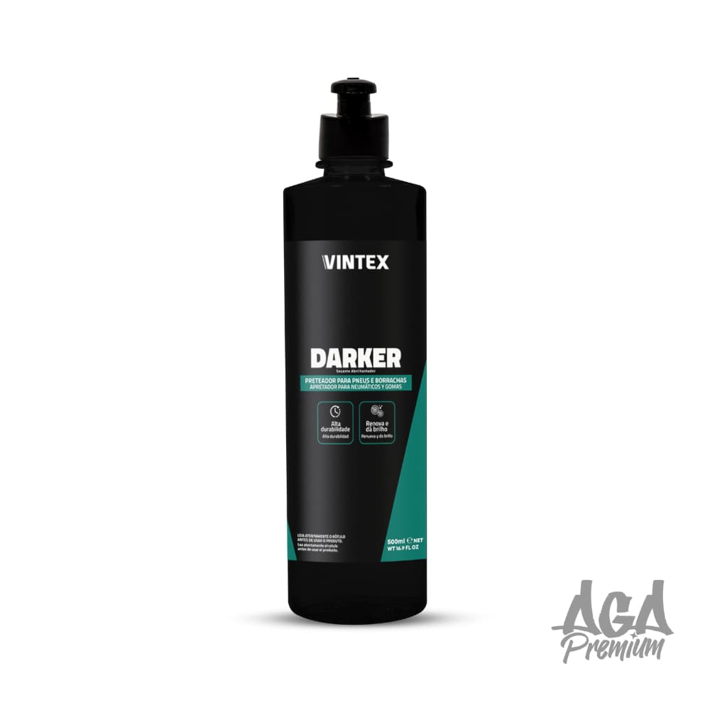 Vintex Darker 500ml & 1,5L - Preteador de Pneus e Borrachas