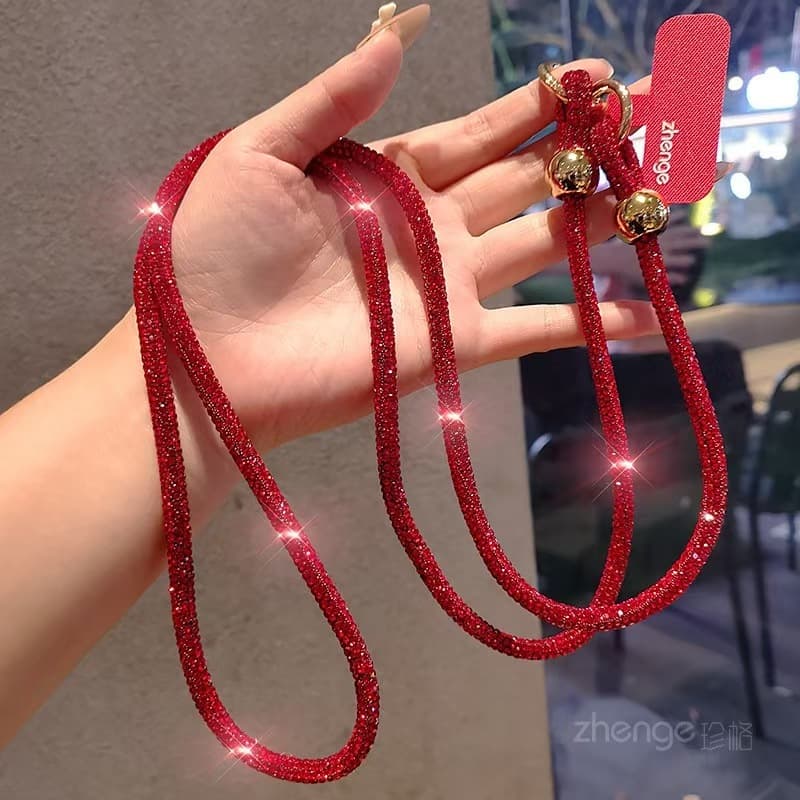 Corrente de Pescoço com Brilho Glitter – Charme, Estilo e Segurança