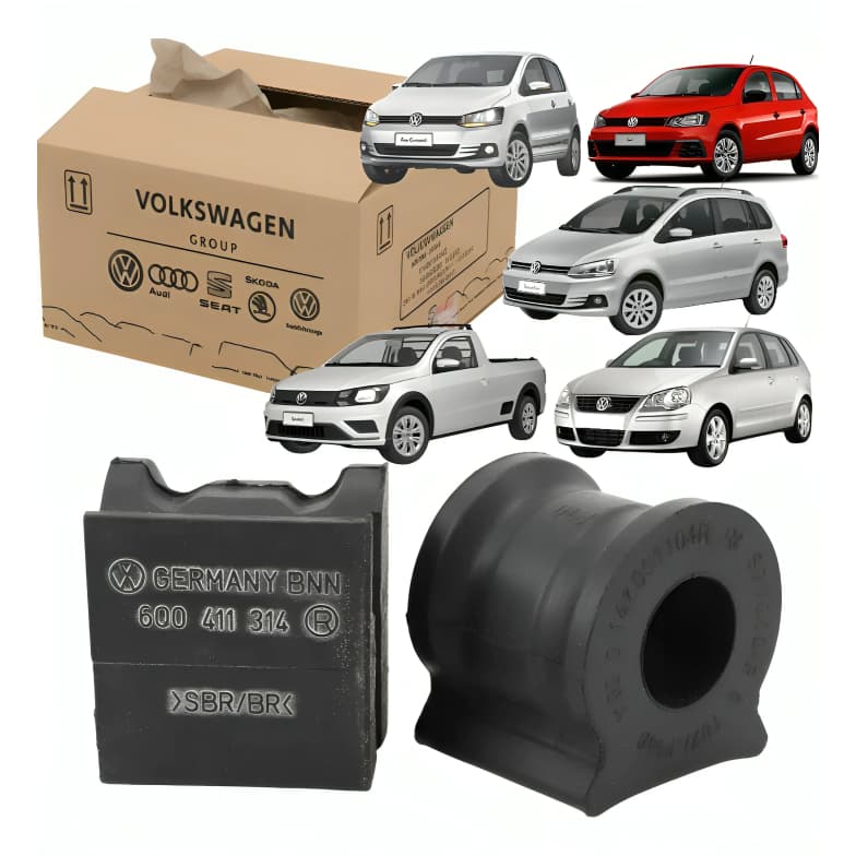 Par De Bucha Estabilizador Original VW Gol Fox Polo Saveiro 18mm