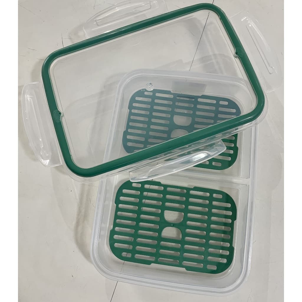 Porta frios hermético trava mais plasútil verde