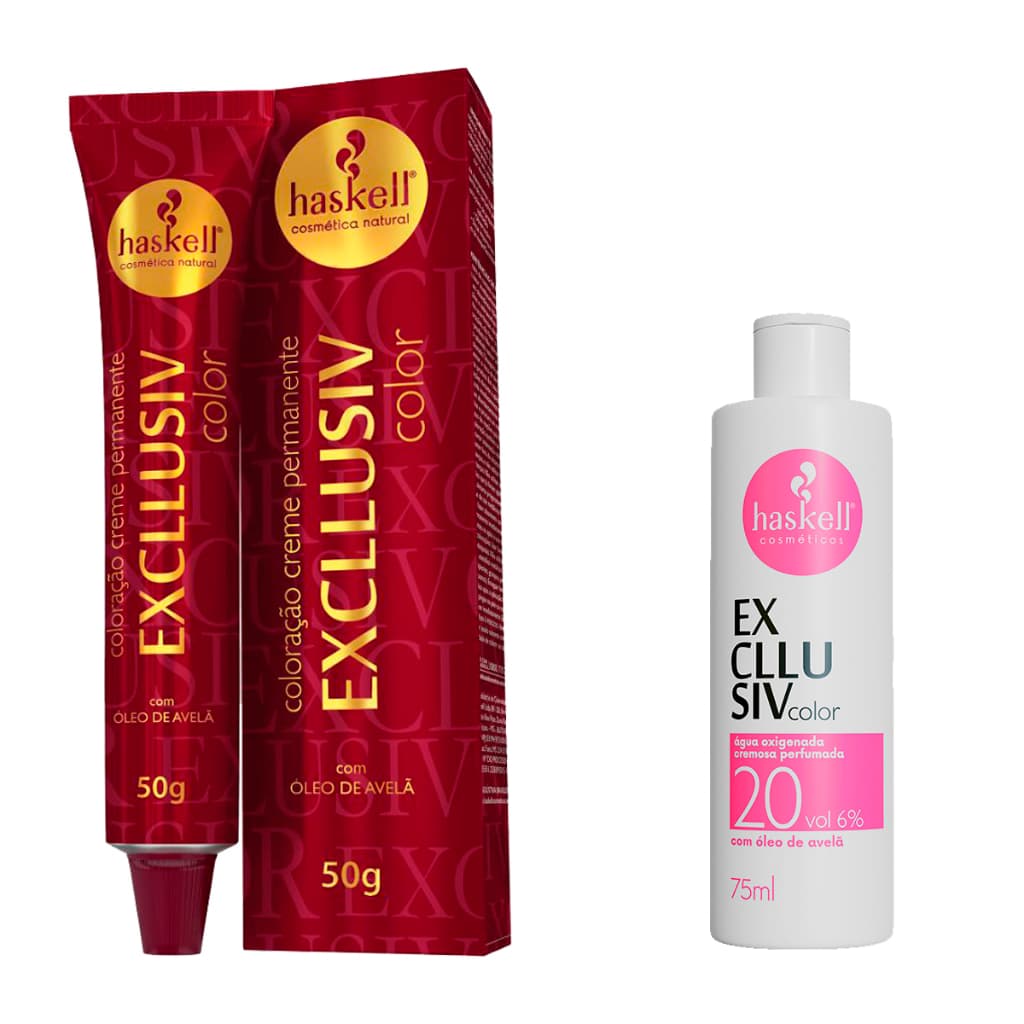 Tintura Profissional + Água Oxigenada 20 ou 30  Vol – Monte Seu Kit Completo