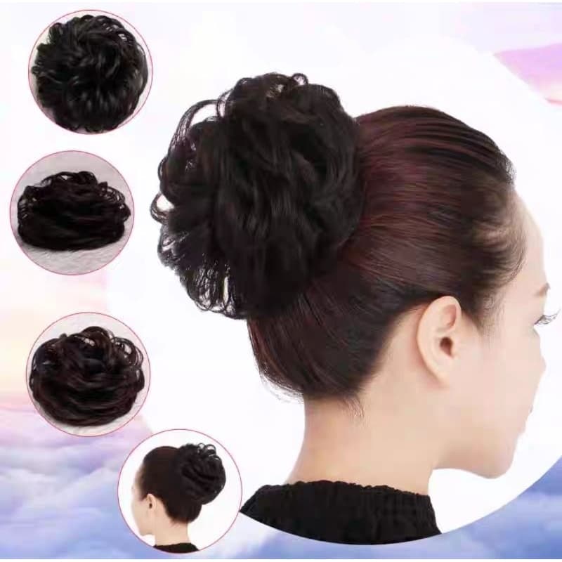 Coque Grego Orgânico Aplique Para Penteado Super Natural Liso Ondulado