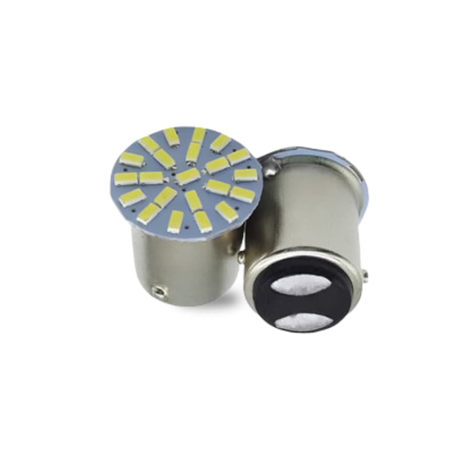 4 UN Lâmpadas 2 Polos 22 Leds Branco Frio