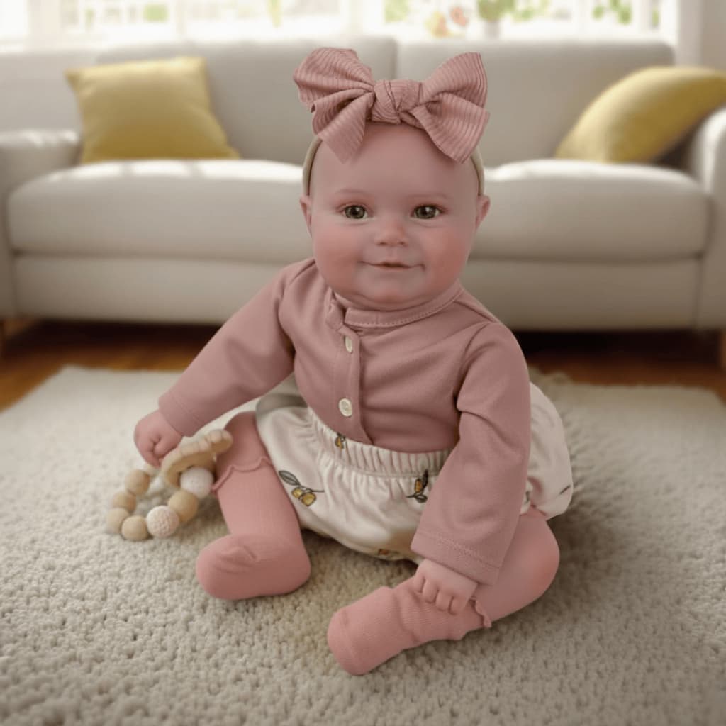 Bebê Boneca Reborn Realista Fofinha Corpinho Siliconado Pode Dar Banho