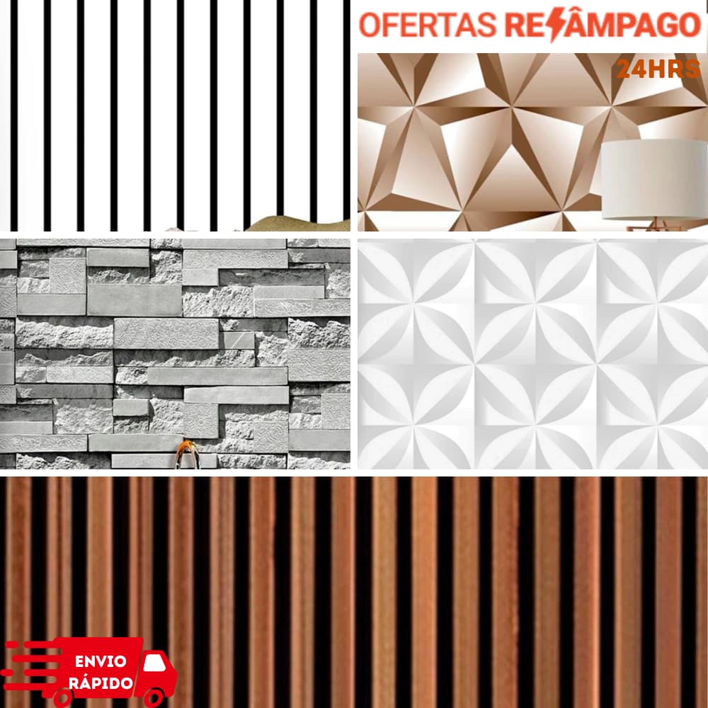 Papel De Parede Pvc Adesivo Casa Sala Quarto Cozinha Escritório Decoração Renovação Manutenção Decorativo Variados 5 mts