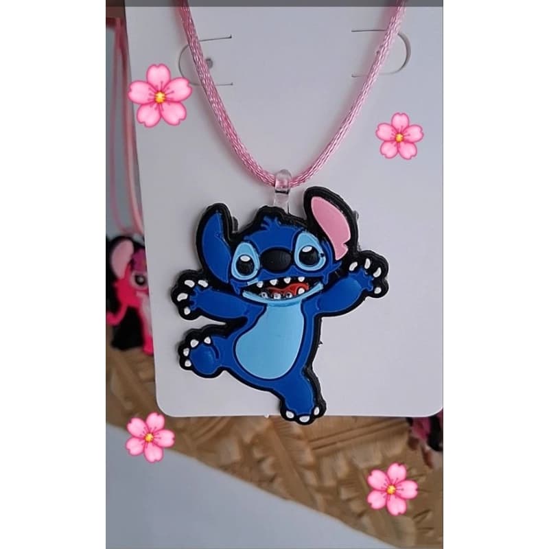 Colar Stitch Azul