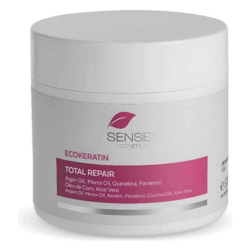 Botox Orgânico Sem Formol Senses Cosméticos Ecokeratin Total Repair 500g – Hidratação e Reconstrução