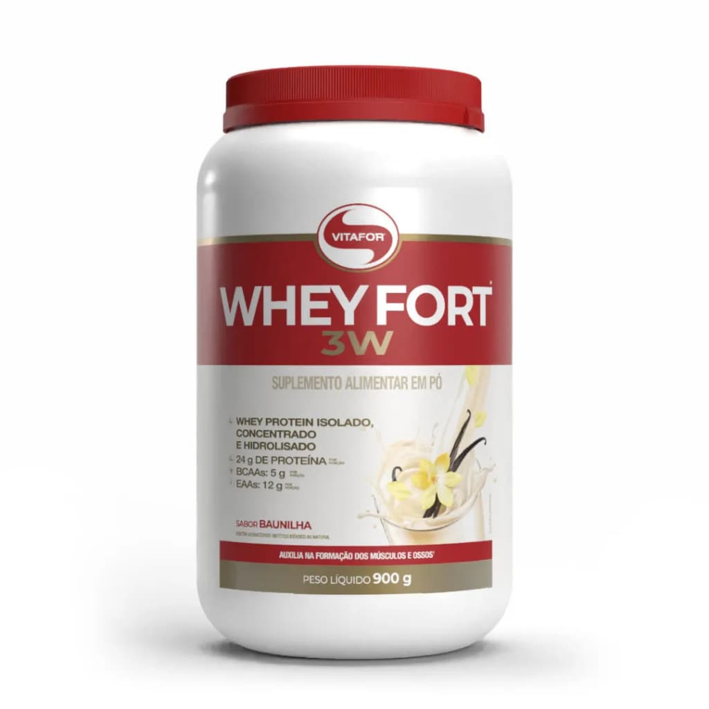 Whey Protein Vitafor – Alta Performance p/ Ganho Muscular e Longevidade