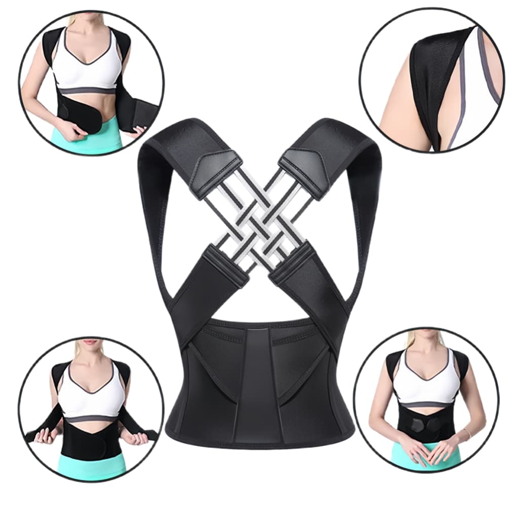 Corretor Postural Cervical com Cinta de Apoio e Tecido Respirável 8911
