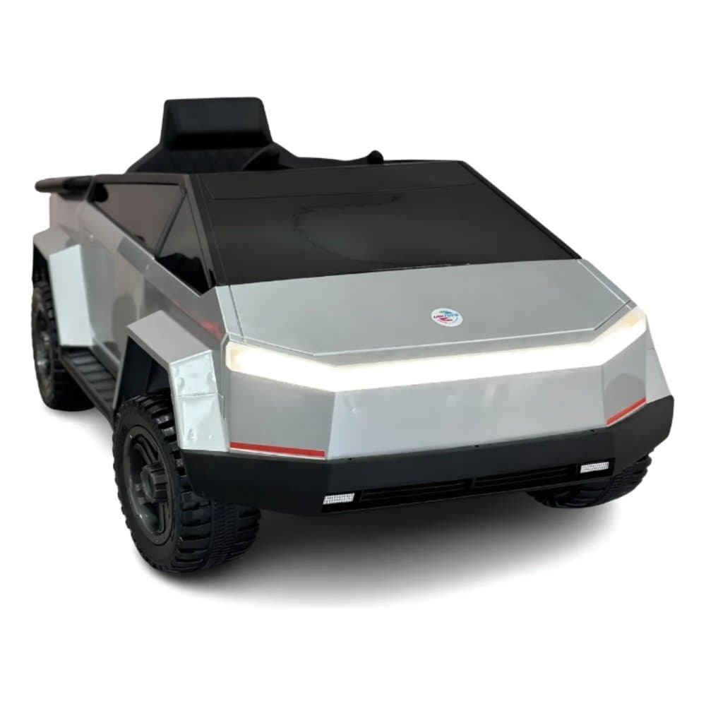 Carro Elétrico Infantil Super Truck 12V Cinza Potência e Diversão Elétrico com Controle