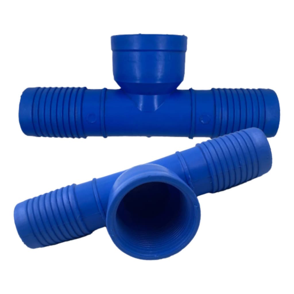 Kit C/ 10 Conectores Tee de 1/2" C/ Rosca Interna de Polietileno P/ Irrigação - REBOUÇAS.