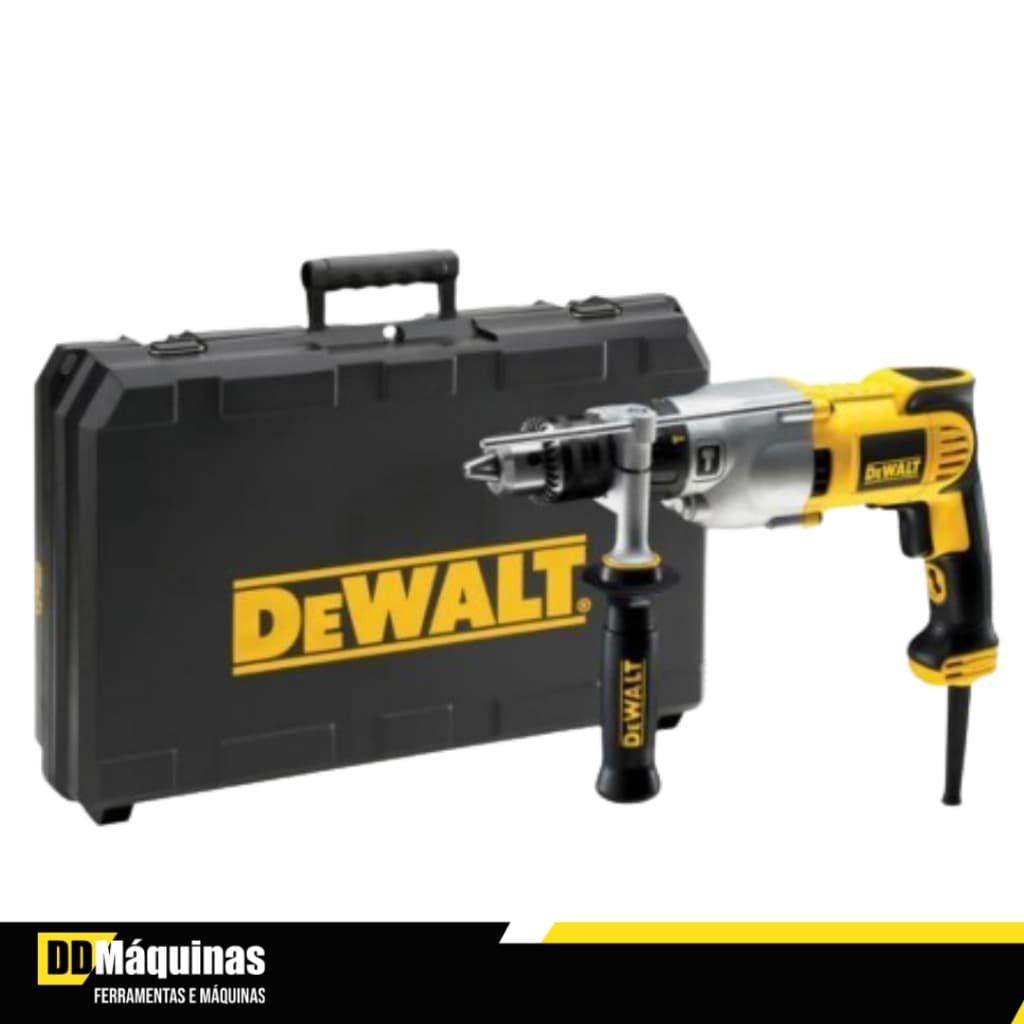 Furadeira de Impacto 5/8 Pol. 16mm 1300W 220V Com Maleta D21570K - Dewalt