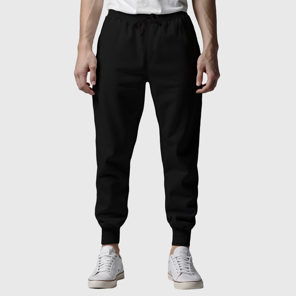 Calça Masculina Moletinho Lisa Com Bolso Traseiro