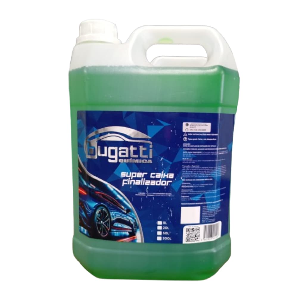 Finalizador Super Caixa Bugatti 5L Finalizador Caixa Rodas Limpeza Pesada