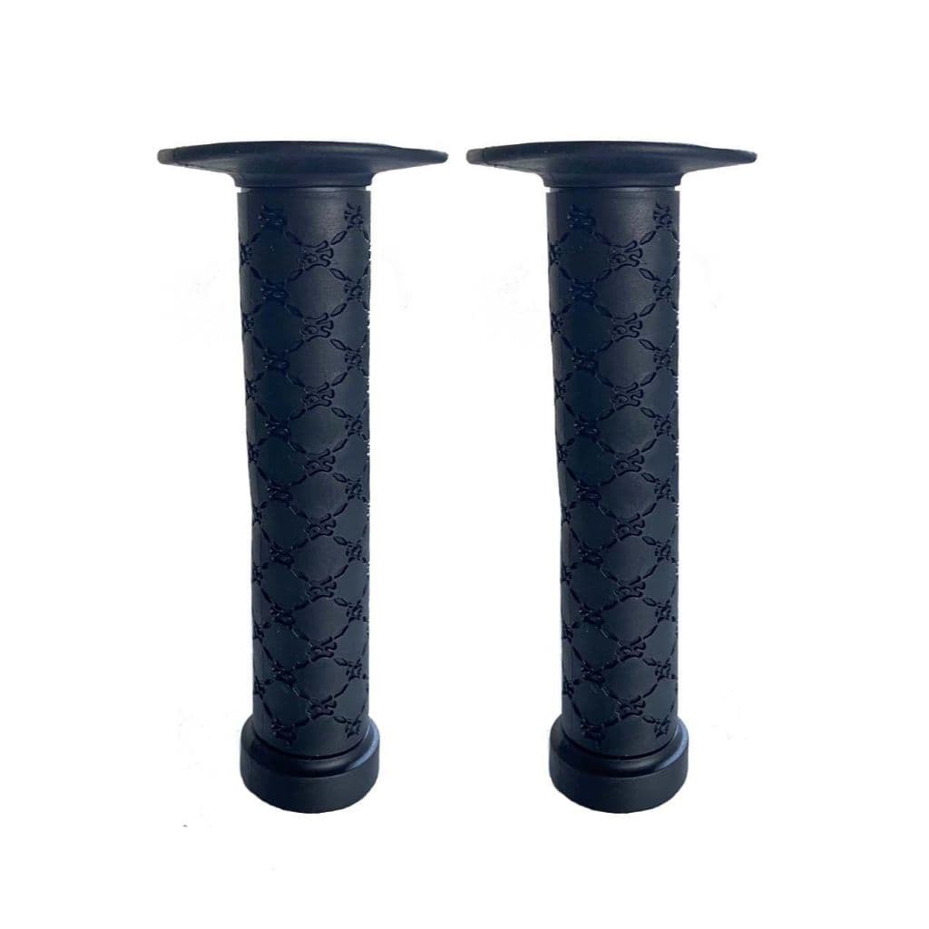 Manopla De Bike Bmx Cross Com Flange Elleven 145mm Cores Cor Preto