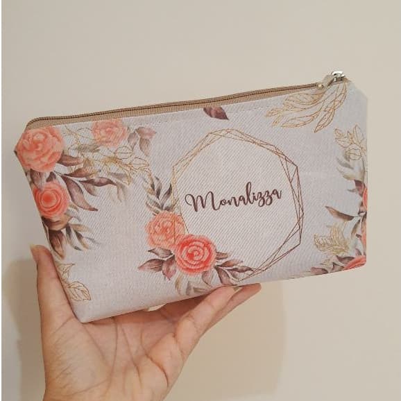 Necessaire slim M personalizada com nome, logo, confraternização, presente, útil , noiva, madrinha
