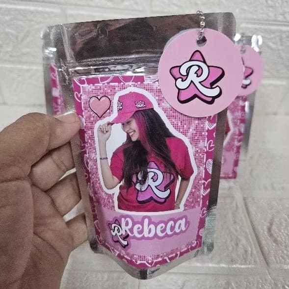 saquinho metalizado  Emilly Vick Personalizado/lembrancinha de festa Emilly Vick/personalizados Emilly Vick
