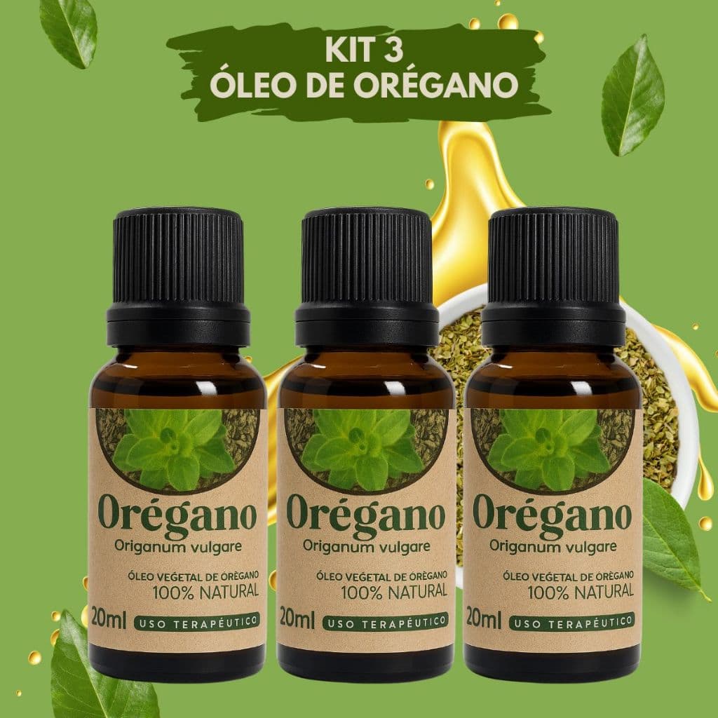 Kit 3 Óleos Vegetais de Orégano 20 ml – Cuidado Natural Premium