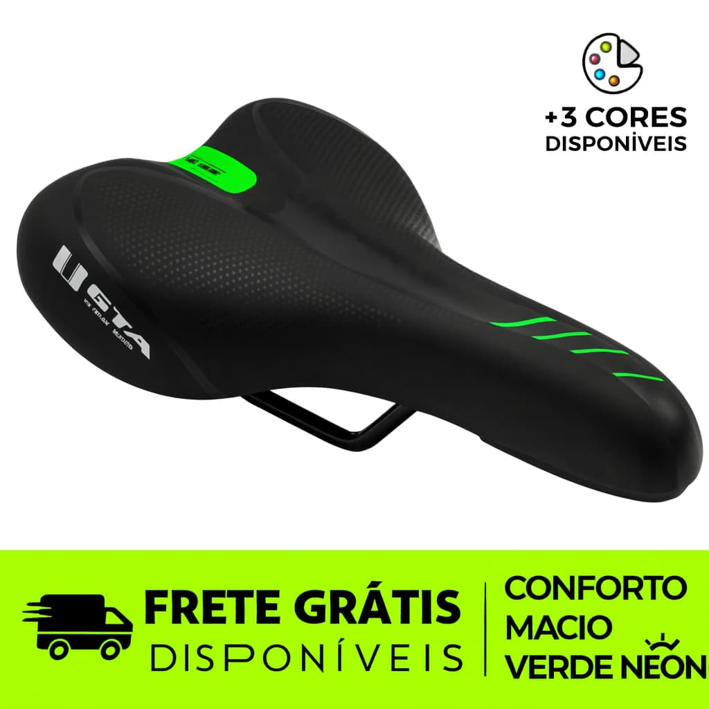 Banco Selim de Bicicleta Mtb GTA Ergonômico Confortável p/ Bicicleta Aro 20 24 26 29