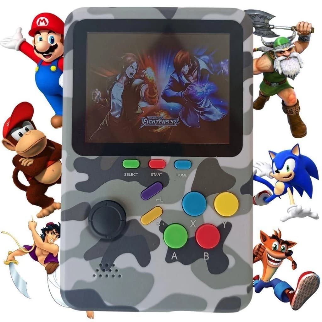 Q2 Game Boy Portátil +10000 Jogos 8-bits Diversos Emuladores Console Anos 80 90