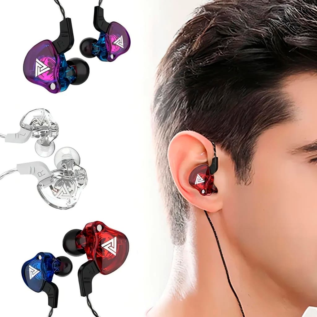 Fone De Ouvido Original AK6 Retorno Palco Dj Músicos Gamer  In-ear C/Case