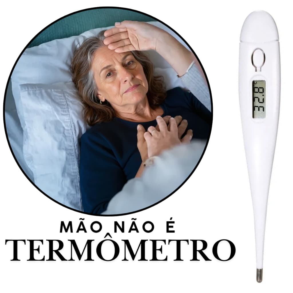 Termômetro Axilar Clínico Digital Febre Adulto Infantil Unissex Portátil de bolso Veículo Casa