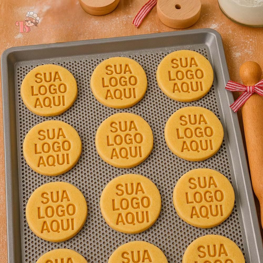 Carimbo de Biscoito Personalizado com sua marca