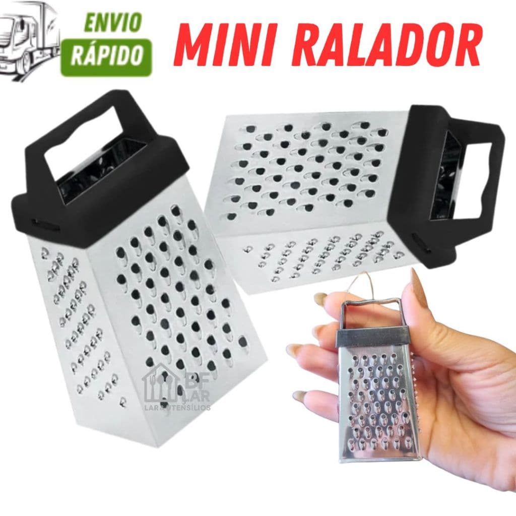 Mini Ralador com 100/50/30 unidades em Aço Inox Premium para Lembrancinhas ou Chá de Bebê ou Cozinha
