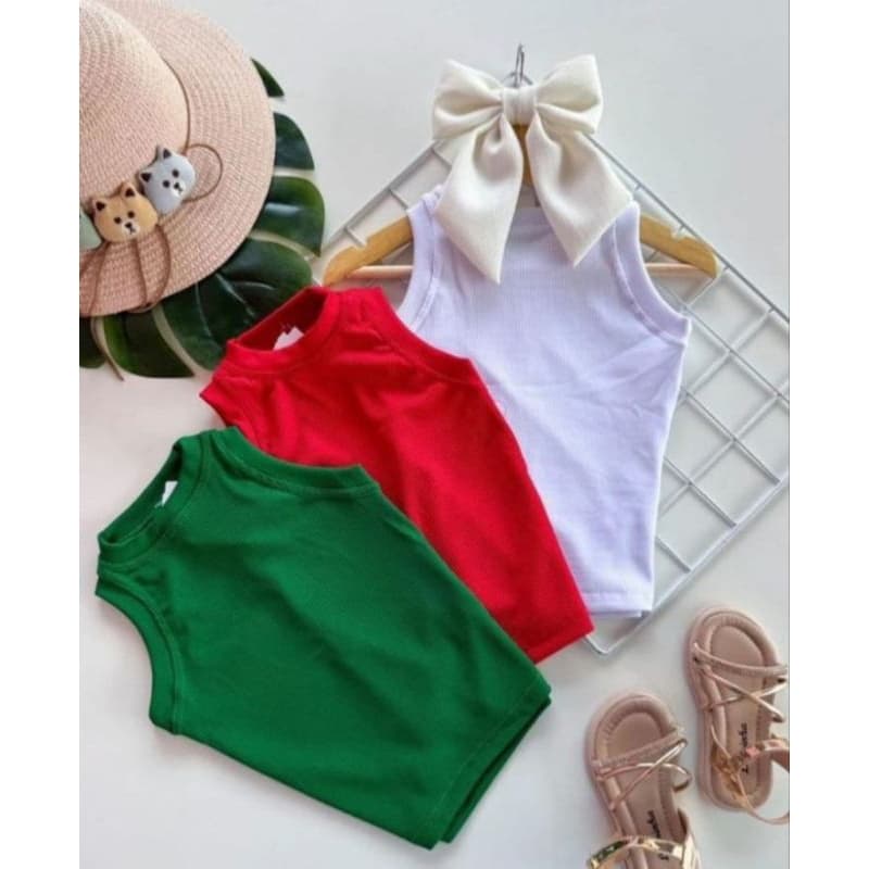 BLUSINHA SEM MANGA ROUPA DE MENINA MODA INFANTIL e JUVENIL VERAO
