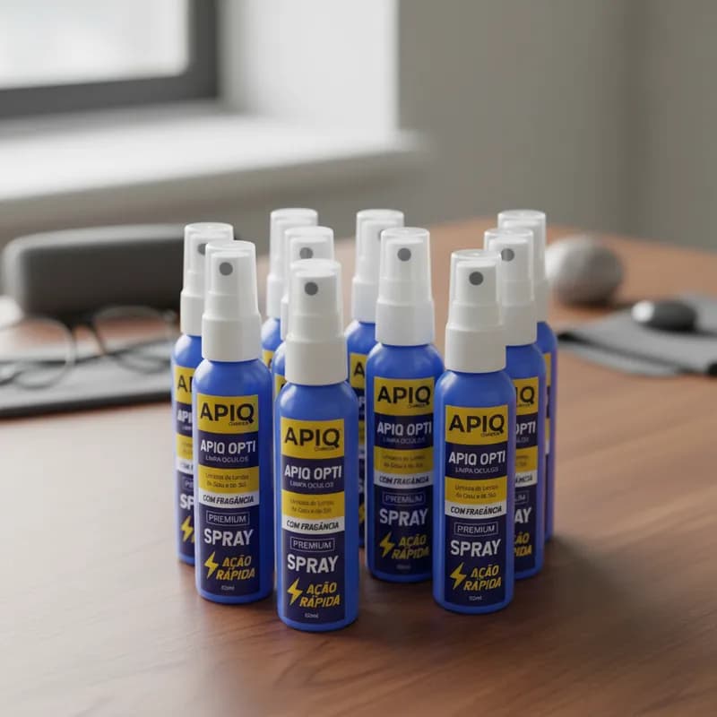Kit 10 Peças De 60ml Spray Limpa Lentes Óculos Grau Sol Câmeras Projetores de Imagem Atacado