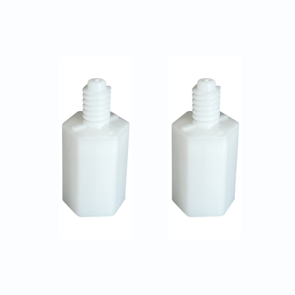 Kit 2 Pés Niveladores Fc5ib Fe4ib Fogão Electrolux Continental Branco Original