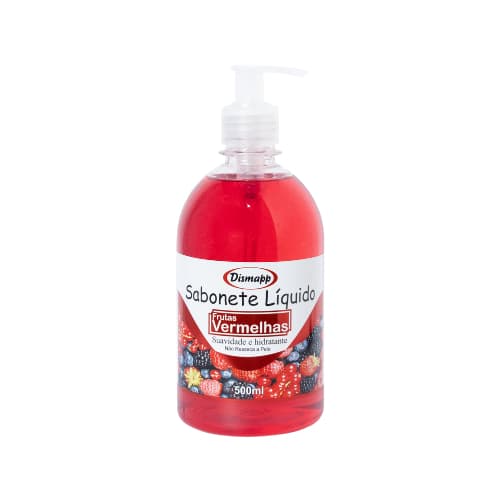 Sabonete Líquido Dismapp 500ml com Válvula Frutas Vermelhas