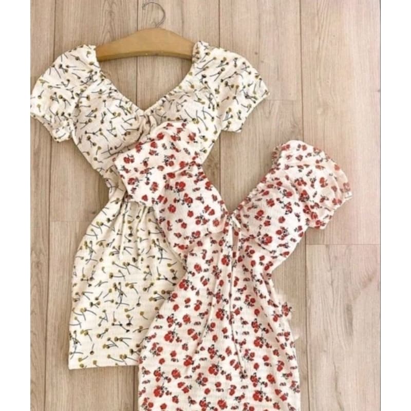 Vestido Ciganinha Ombro a Ombro Florido Floral Tubinho Moda Gringa cores kend Tendencia Ano novo Verão
