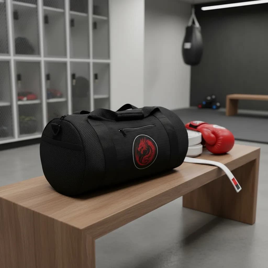 Bolsa De Academia Treino Jui-jitsu Muay-thay Cor Preto
