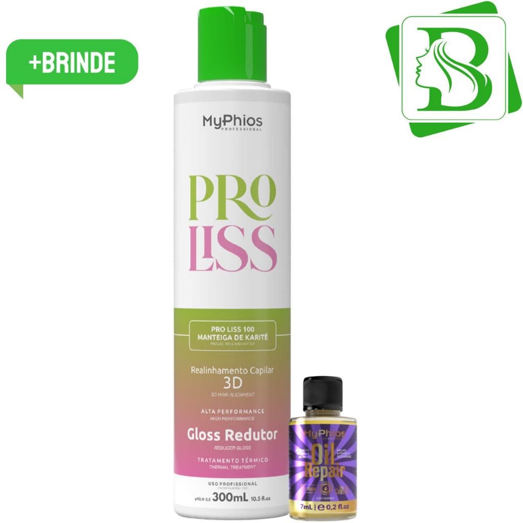 Myphios Máscara Capilar 300ml ProLiss Alinhamento Capilar 3d