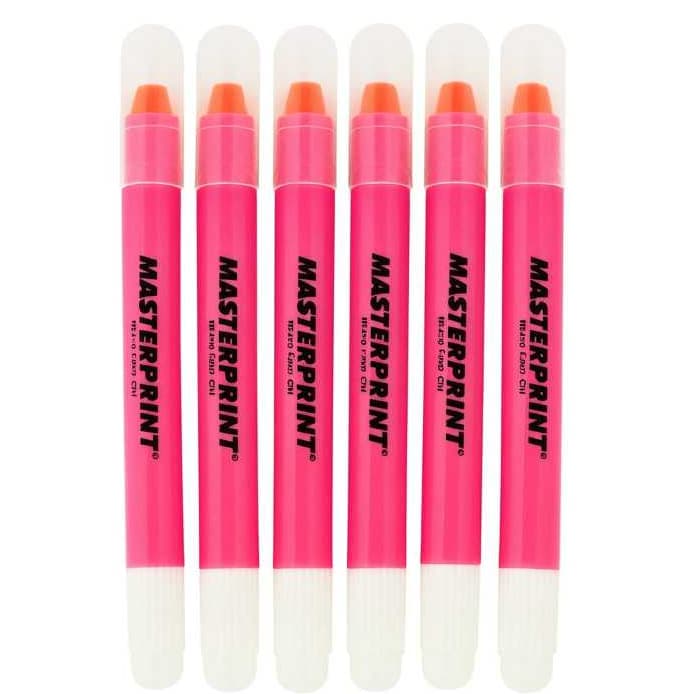 Marca Texto Gel Masterprint Caixa C/ 6 Unidades cor Rosa (MP 613)