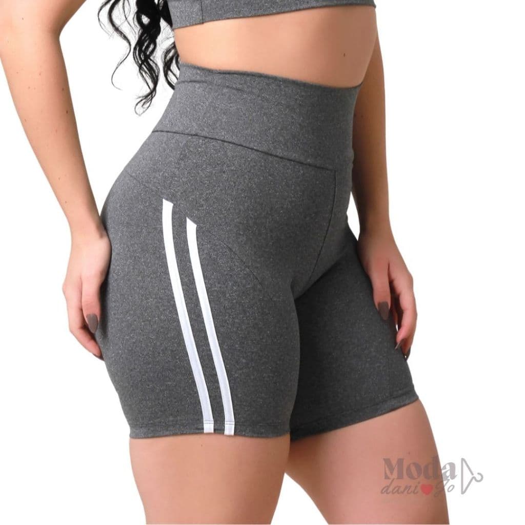 Short Cintura Alta Feminino Fitness Academia Dia a Dia Bermuda para Treinar Básico Não Transparente
