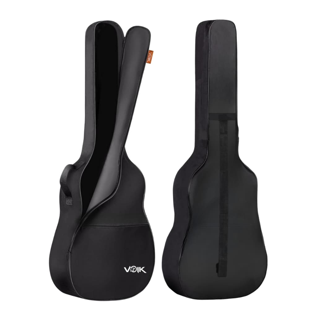 Capa Para Violão Simples Voik CV-4101P Preta C/ Bolso e Alça