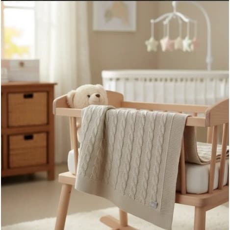 Manta Infantil Trançada