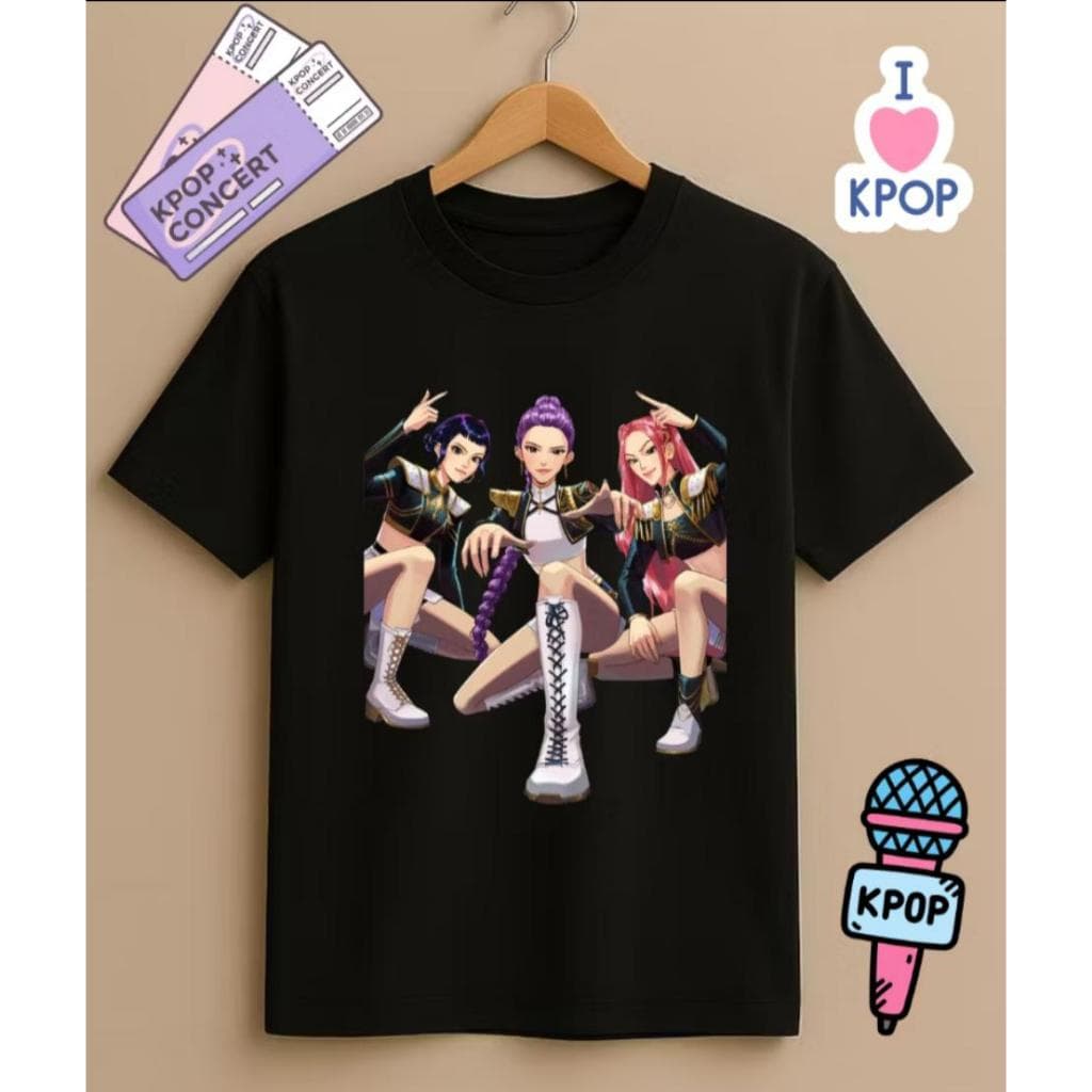 CAMISETA INFANTIL E ADULTO GUERREIRAS DO K-POP Lançamento Estilosa