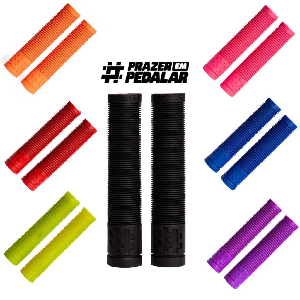 Manopla Punho Luva Luvinha Guidão Bike Mtb Bmx Freeride Dirt Gios Gi-075h Gi058 165mm Longa S Flange