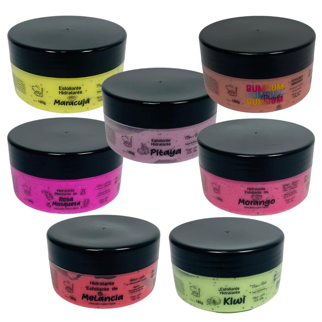 Hidratante Esfoliante Corpo e Rosto Soul Cosméticos 180g
