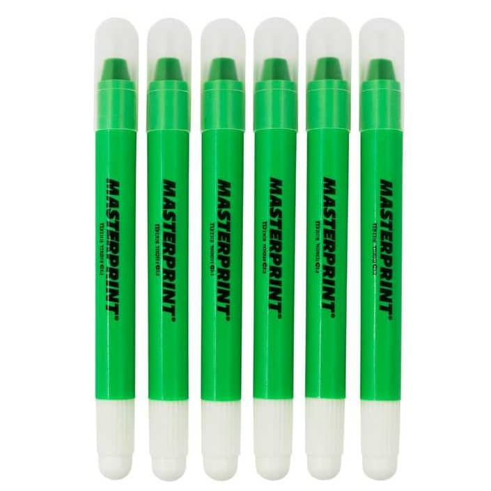 Marca Texto Gel Masterprint Caixa C/ 6 Unidades cor verde neon (MP 613)