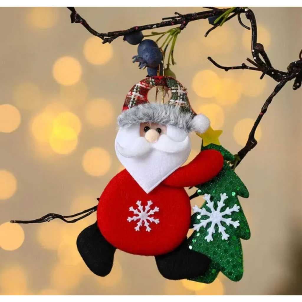 Enfeite Para Árvore De Natal Papai Noel Boneco de Neve Rena Bota Bengala Oferta Especial