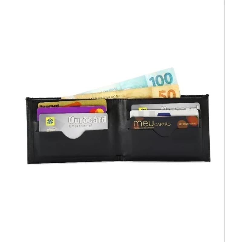 carteira masculina slim couro ecologico