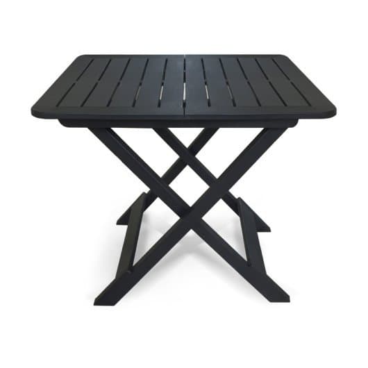 MESA QUADRADA DOBRÁVEL PRETA